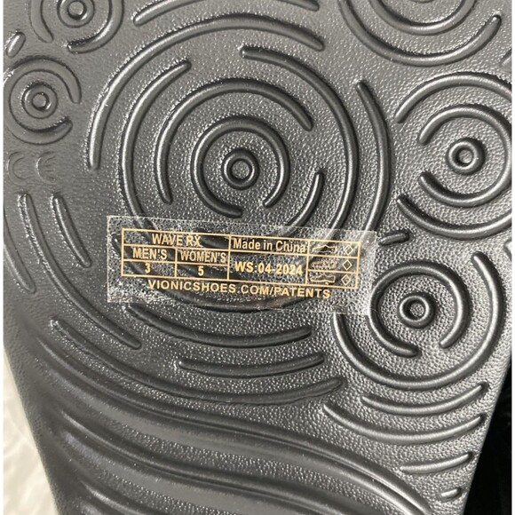 Vionic Unisex Clogs Black Women Size 5 Men 3 Wave Recovery Rx - Picture 7 of 13